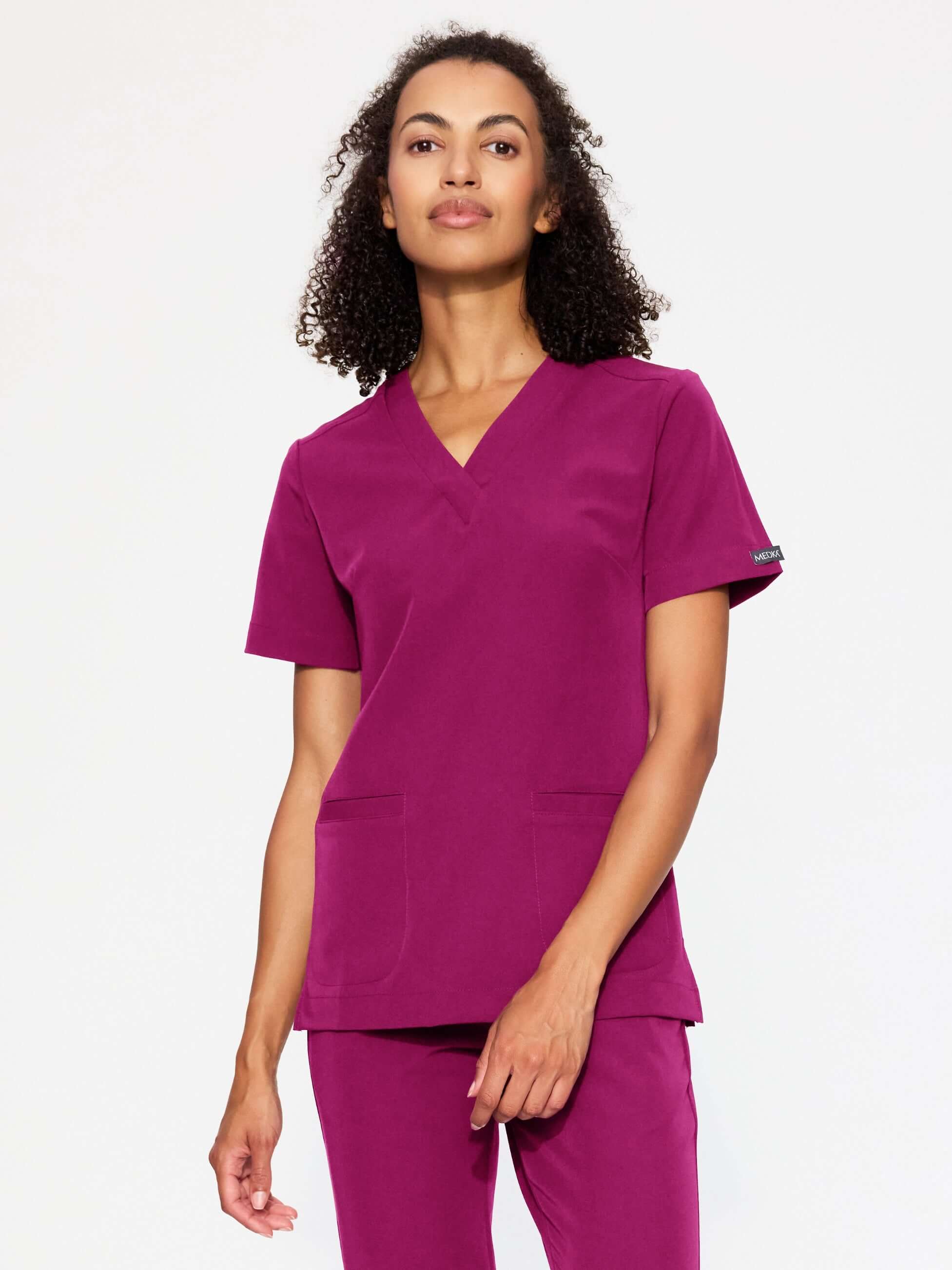 Bluza medyczna damska MOXI deep rose